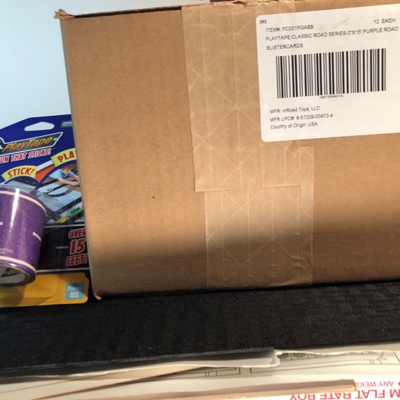 FULL CASE LOT!(12) InRoad Play Tape Purple Road 2" x 15 feet ea. For Hot Wheels - Picture 8 of 11